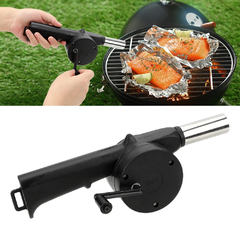 Piquenique Camping Acessórios Ferramentas para churrasco Ventilador de churrasco portátil Acessórios para churrasco Air Blower Fire Bellows Tools - Cozinha Temperada