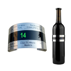 Colarinho de vinho Termômetro com display LCD, Bar Beverage Tool, Inteligente Garrafa Snap, Clip Sensor para Champagne Beer Red Wine - Cozinha Temperada