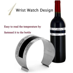 Colarinho de vinho Termômetro com display LCD, Bar Beverage Tool, Inteligente Garrafa Snap, Clip Sensor para Champagne Beer Red Wine - loja online