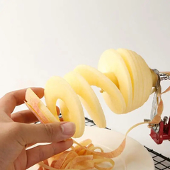 Apple Peeler 3 em 1 Aço Inoxidável Núcleo Fatia Cortador Mão-cranked Descascador De Frutas Ferramentas De Corte De Cozinha Apple Slicer Corer Cutter - Cozinha Temperada