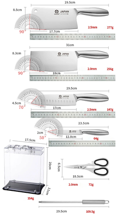 Chef faca de cozinha conjunto oco lidar com faca conjunto aço inoxidável do agregado familiar faca corte profissional cutelo carne