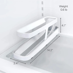 Frigorífico Egg Rolling armazenamento Rack, Suporte, Rolldown, Dispenser, Caixa, Novo, 2023 - Cozinha Temperada