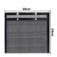 LMETJMA PTFE Malha Grill Sacos Reutilizáveis Antiaderente BBQ Churrasco Sacos para Fumantes De Gás De Carvão BBQ Veggie Grill Sacos JT41 na internet