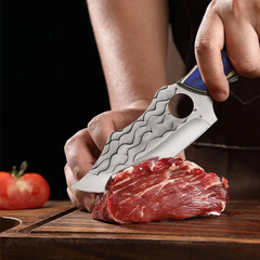 Imagem do Faca de desosse forjada de aço inoxidável, Faca do Chef para cozinhar frutas, CHURRASCO Meat Cleaver, Faca de açougueiro, 4Cr13