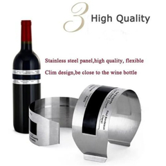 Colarinho de vinho Termômetro com display LCD, Bar Beverage Tool, Inteligente Garrafa Snap, Clip Sensor para Champagne Beer Red Wine