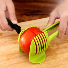 Aço Inoxidável Handheld Kitchen Slicer, Laranja Limão Slicer, Clipe De Corte De Tomate, Fatiador De Frutas, Cortador De Cebola, Cozinha Item Acessórios - loja online