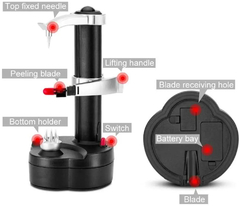 Descascador Elétrico Multifuncional para Frutas e Legumes, Aço Inoxidável Automático, Descascador De Maçã, Máquina De Cortador De Batata - loja online