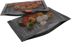 Imagem do LMETJMA PTFE Malha Grill Sacos Reutilizáveis Antiaderente BBQ Churrasco Sacos para Fumantes De Gás De Carvão BBQ Veggie Grill Sacos JT41