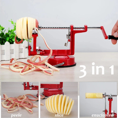 Apple Peeler 3 em 1 Aço Inoxidável Núcleo Fatia Cortador Mão-cranked Descascador De Frutas Ferramentas De Corte De Cozinha Apple Slicer Corer Cutter na internet