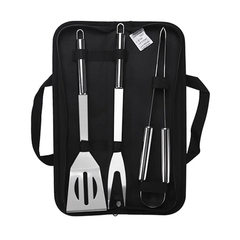 Conjunto de ferramentas para churrasqueira com saco, aço inoxidável, churrasco Ing ferramentas, acampamento ao ar livre, cozinhar acessórios kit - comprar online