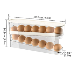 Caixa De Armazenamento De Ovos Com Tipo Slide, Porta Lateral Do Refrigerador, Dedicado De Dupla Camada, Rolo De Ovos Automático, Bancada De Cozinha na internet