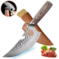 Faca de cozinha forjada em aço inoxidável Chef desossa facas faca de pesca artesanal Meat Cleaver faca de açougueiro Facas de caça