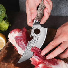 Faca de cozinha forjada em aço inoxidável Chef desossa facas faca de pesca artesanal Meat Cleaver faca de açougueiro Facas de caça - loja online