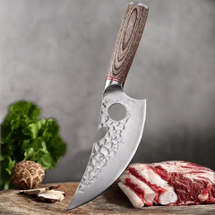 Faca de cozinha forjada em aço inoxidável Chef desossa facas faca de pesca artesanal Meat Cleaver faca de açougueiro Facas de caça