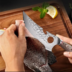 Faca de cozinha forjada em aço inoxidável Chef desossa facas faca de pesca artesanal Meat Cleaver faca de açougueiro Facas de caça na internet