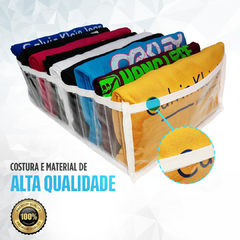 KIT 10 COLMEIAS ORGANIZADORAS G (10X25X35) PARA CAMISETAS - loja online