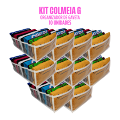 Imagem do KIT 10 COLMEIAS ORGANIZADORAS G (10X25X35) PARA CAMISETAS