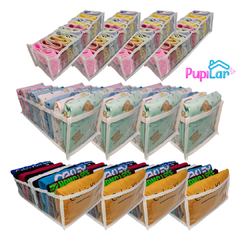 KIT PUP BABY 12 COLMEIAS ORGANIZADORAS 4P / 4M / 4G - PUPILAR