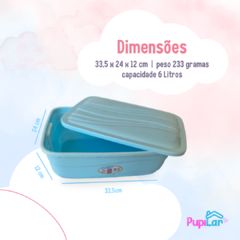 CAIXA ORGANIZADORA BABY MULTIUSO 6L AZUL - PUPILAR - comprar online