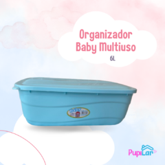 CAIXA ORGANIZADORA BABY MULTIUSO 6L AZUL - PUPILAR