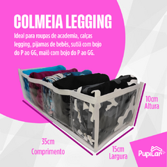 KIT 10 COLMEIAS ORGANIZADORAS LEGGING 10X15X35 - PUPILAR - comprar online