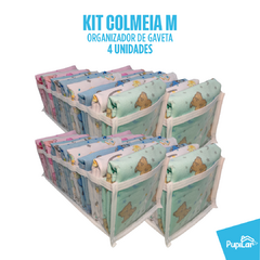 KIT 4 COLMEIAS ORGANIZADORAS M (10X15X35) P/ FRALDAS/CUECAS/BODYS - PUPILAR