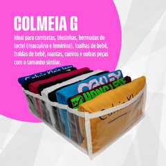 KIT 10 COLMEIAS ORGANIZADORAS G (10X25X35) PARA CAMISETAS - comprar online