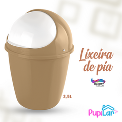 KIT PIA LIXEIRA 3,5L + DISPENSER 550ML FENDI - PUPILAR - comprar online