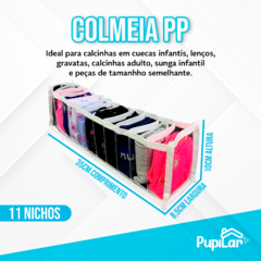 COLMEIA ORGANIZADORA PP (10X8,5X35) 11 ESPAÇOS - PUPILAR na internet