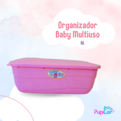 CAIXA ORGANIZADORA BABY MULTIUSO 6L ROSA - PUPILAR