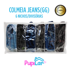 KIT 3 COLMEIAS ORGANIZADORAS JEANS/GG (20X25X40) P/ CALÇAS na internet