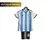 Kit Infantil Argentina I 22/23 - Adidas - Branco e azul com detalhes em preto