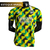 Camisa Arsenal Pré-Jogo 22/23 Jogador Adidas Masculina - Amarelo, preto e verde.