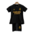 Kit Infantil Real Madrid III 23/24 Adidas - Preto com detalhes em amarelo - Camisaria Esportiva - Maior estoque de camisas de futebol no Brasil