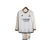 Kit Infantil Real Madrid I manga longa 23/24 - Adidas - Branco com detalhes em preto e amarelo