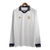 Camisa Retrô Real Madrid Treino 19/20 manga longa - Masculina Adidas - Branca com detalhes em azul e dourado