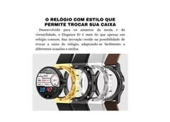 Relógio Smartwatch Redondo Ios/android Lançamento C/brindes - Lojaplacebar