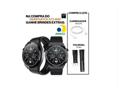 Smartwatch Inteligente Gt3 Max Redondo Para Homens Mulheres - Lojaplacebar