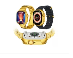 Smartwatch Ultra Gold Dourado 2 Pulseiras Masculino Feminino - comprar online