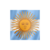 Bandera Argentina con Sol - 30 x 48 cm - Reforzada