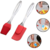 Kit 2 pcs Utensilio Pincel e Espatula de Silicone