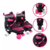 Patins Roller Infantil 4 Rodas c Kit de Proteção Rosa - comprar online