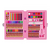 Kit Escolar Maleta Pintura Colorir Estojo 86 peças Rosa