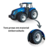 Imagem do Trator Brinquedo Miniatura New Holland T8 Agriculture