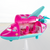 Brinquedo Playset Avião da Judy Aeromoça com Acessórios Rosa - comprar online