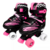 Patins Roller Infantil 4 Rodas c Kit de Proteção Rosa - Monteiro Store