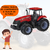 Brinquedo Infantil Trator Magnum Case Agriculture Vermelho na internet