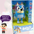 Kit 2 Bonecos Articulados Cachorrinhas Bluey e Bingo Bluey