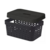 Kit 6 Cestos Organizador 4,5L com Tampa Preto (26x18cm) - loja online