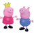 Kit 2 Bonecos Infantis Vinil Peppa e George Peppa Pig